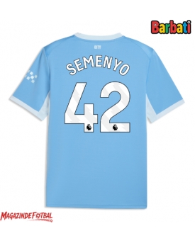 Manchester City Antoine Semenyo #42 Tricou Fotbal Replică 2026-27 Barbati Acasa Manchester City Antoine Semenyo #42 Tricou Fotbal Replică 2026-27 Barbati Acasa
